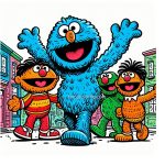 sesame street coloring image bringcoloring.com