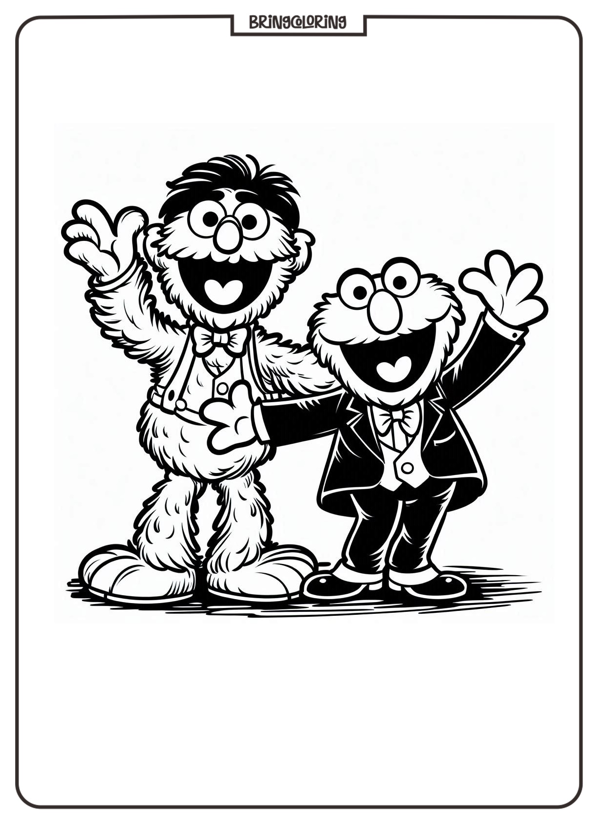 sesame street coloring pages bringcoloring.com