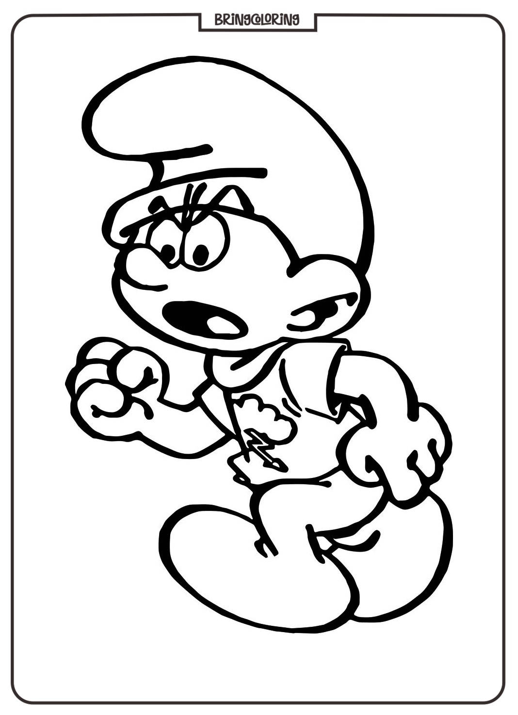 Fun and Magical Smurf Coloring Pages for Kids, Enjoy Creative Coloring Pages Every Day 6 smurfs drawing coloring pages bringcoloring.com
