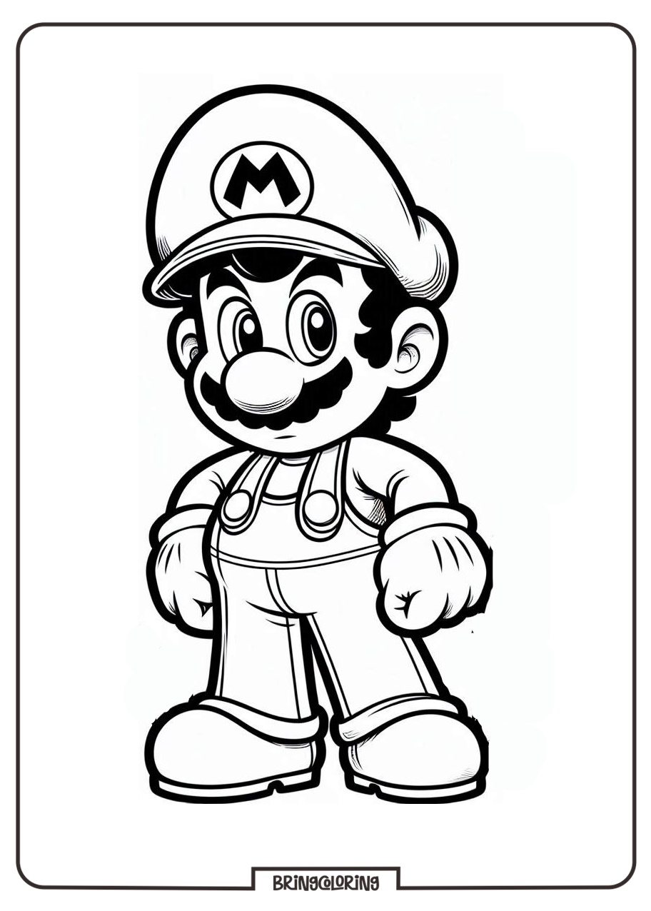 super mario coloring online page bringcoloring.com