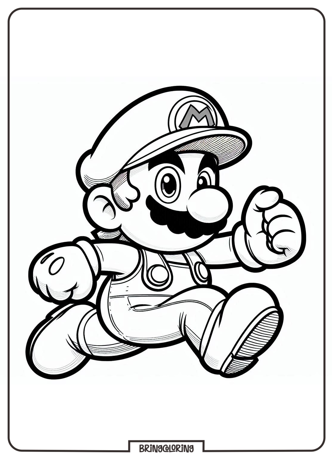 super mario coloring online page for kids bringcoloring.com