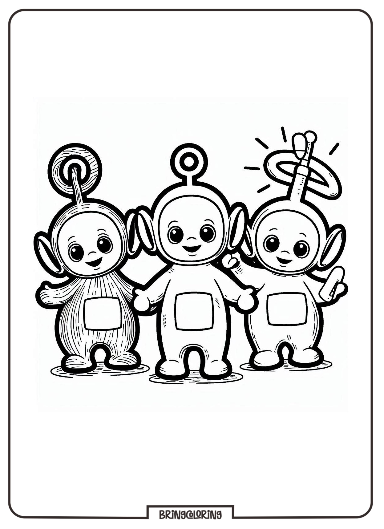 teletubbies coloring page bringcoloring.com