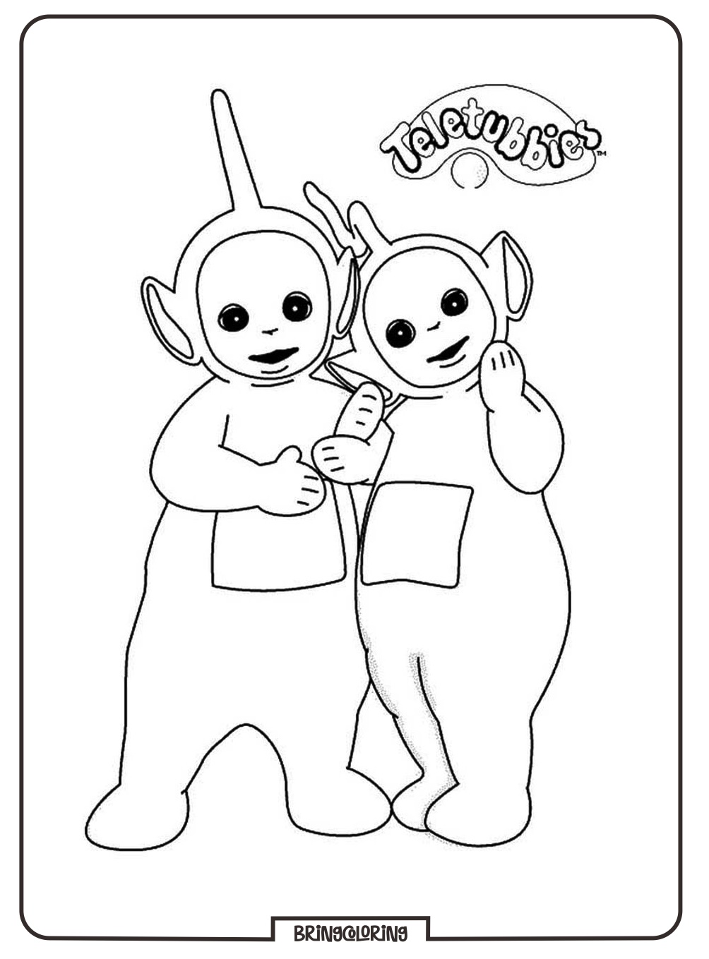 teletubbies coloring page for kids bringcoloring.com