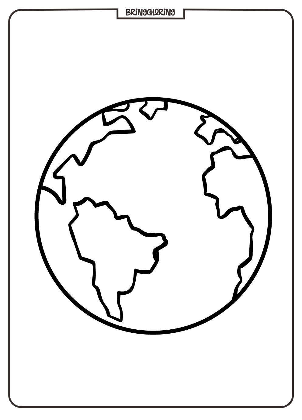 Earth Coloring Online Pages for Kids 2 Earth Coloring Online Page bringcoloring.com