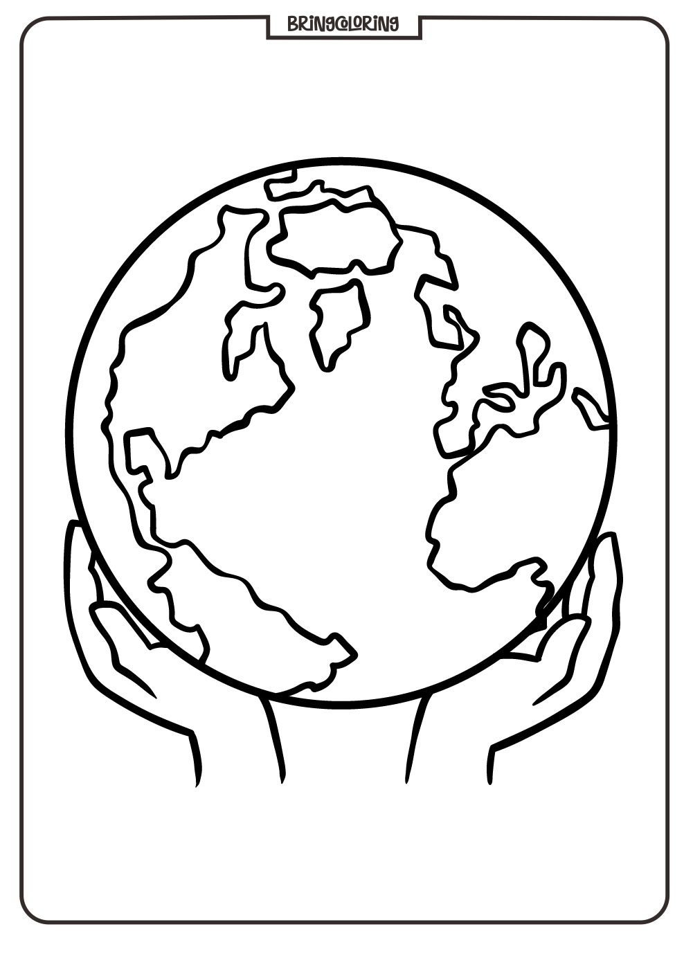 Earth Coloring Online Pages for Kids 3 Earth Coloring Online Page for Kids bringcoloring.com