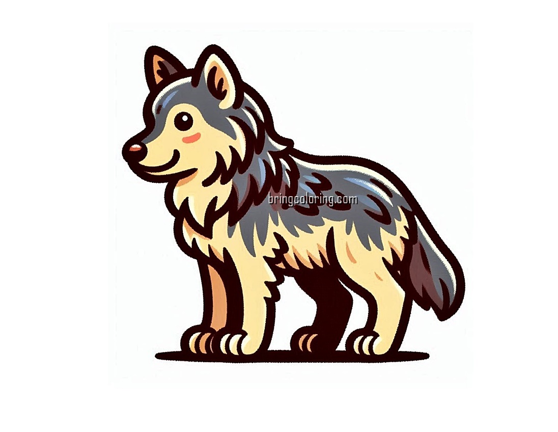 Image Wolf Animal Coloring