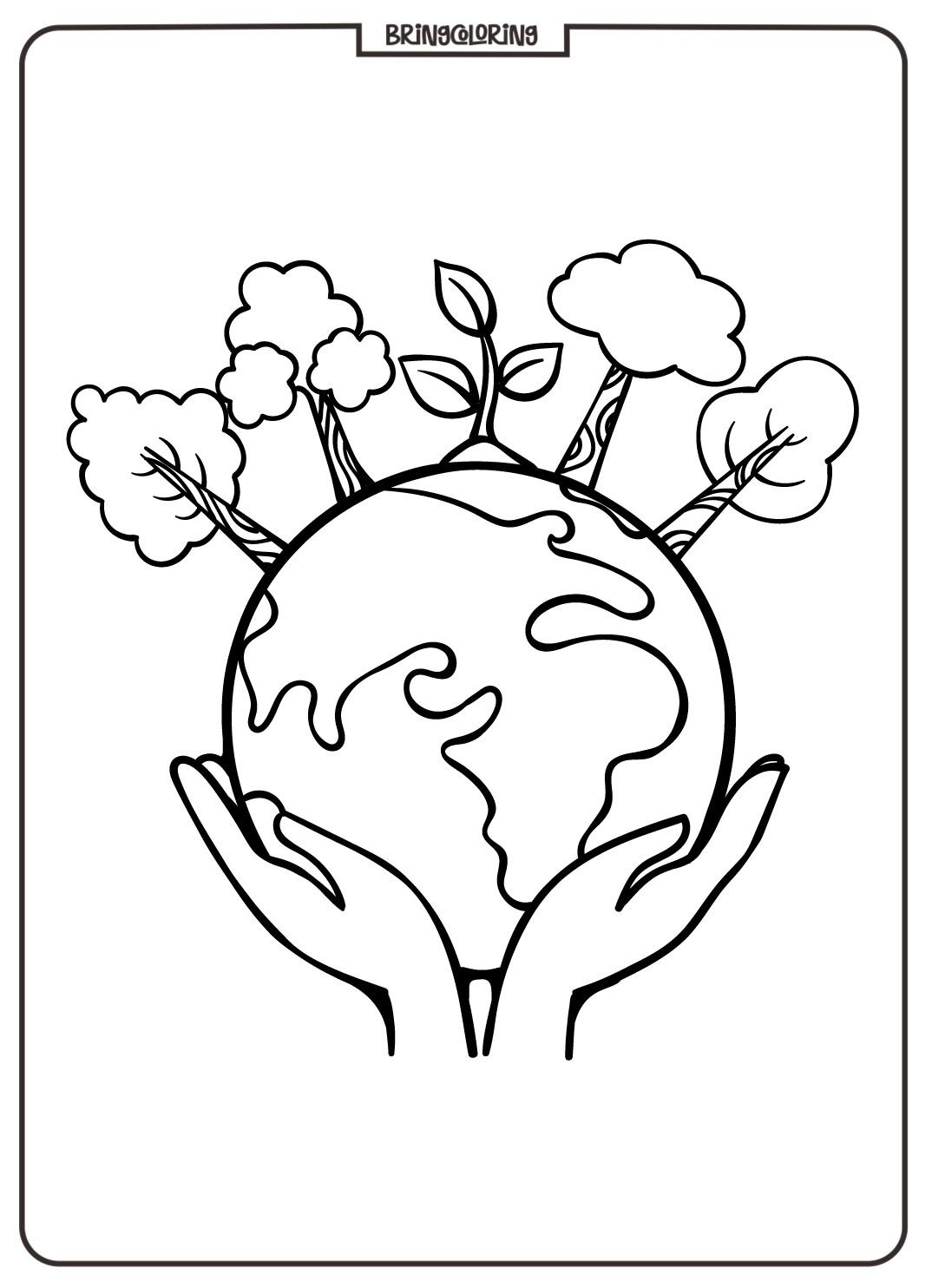 Earth Coloring Online Pages for Kids 5 Printable Earth Coloring Online Page bringcoloring.com