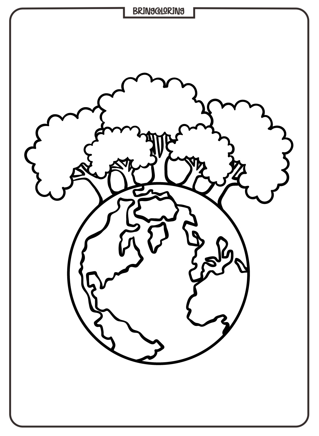 Earth Coloring Online Pages for Kids 6 Printable Earth Coloring Online Page for Kids bringcoloring.com