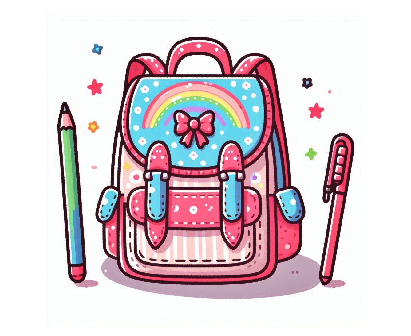 Printable School Bag Coloring Image bringcoloring.com