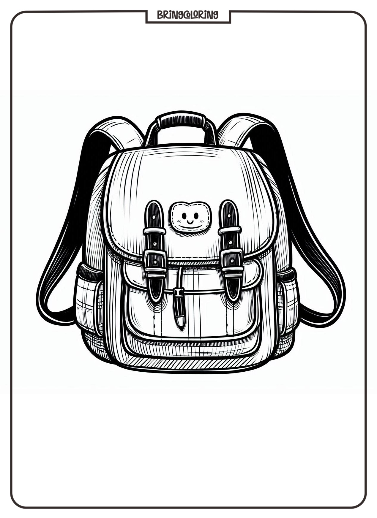 Printable School Bag Coloring Pages for Kids bringcoloring.com