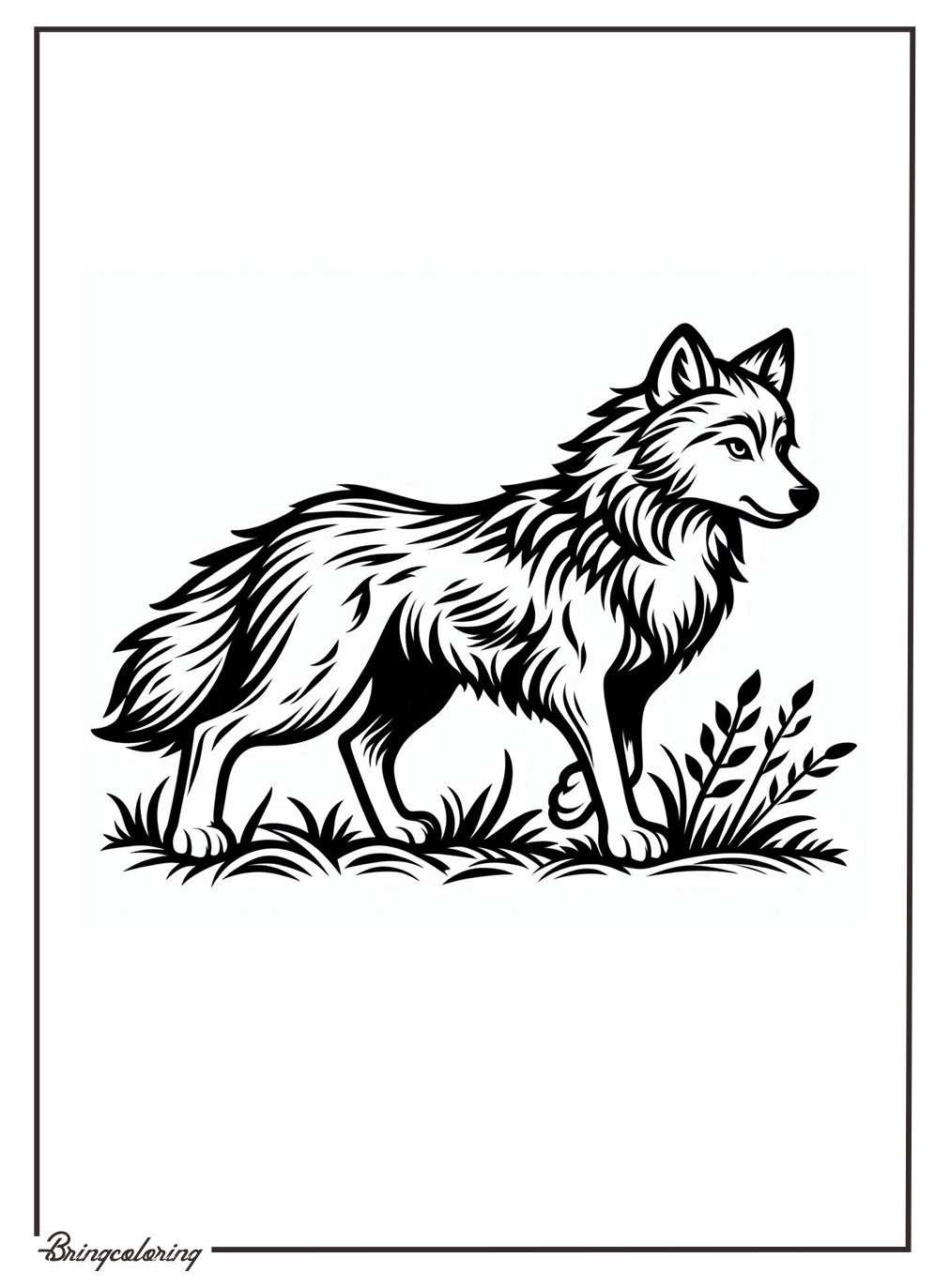 Wolf Coloring Pages Online