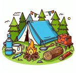 bringcoloring.com camping coloring Image