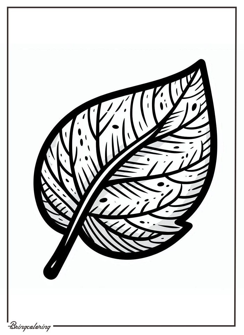 leaf coloring online page