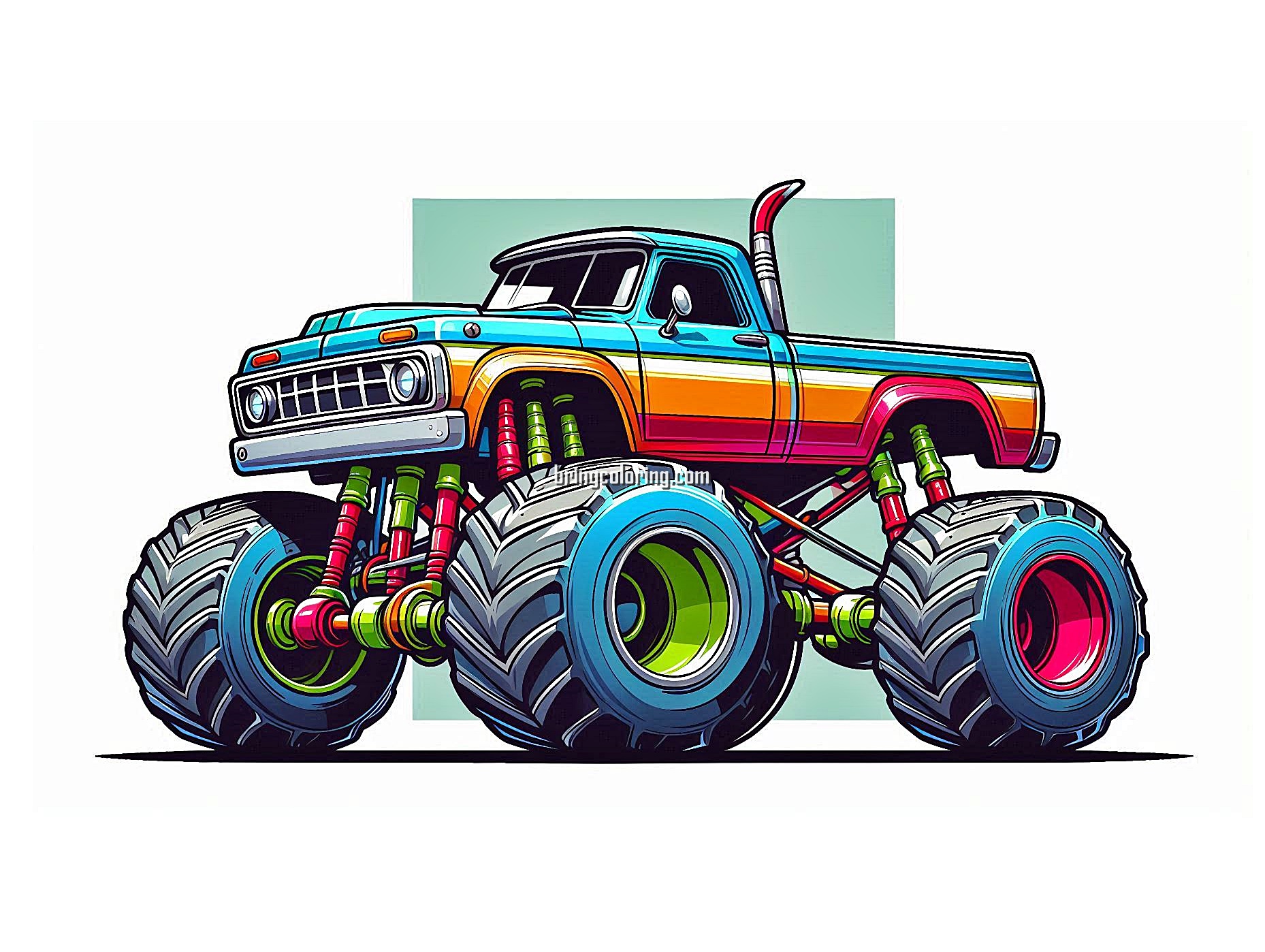 monster truck coloring images bringcoloring.com