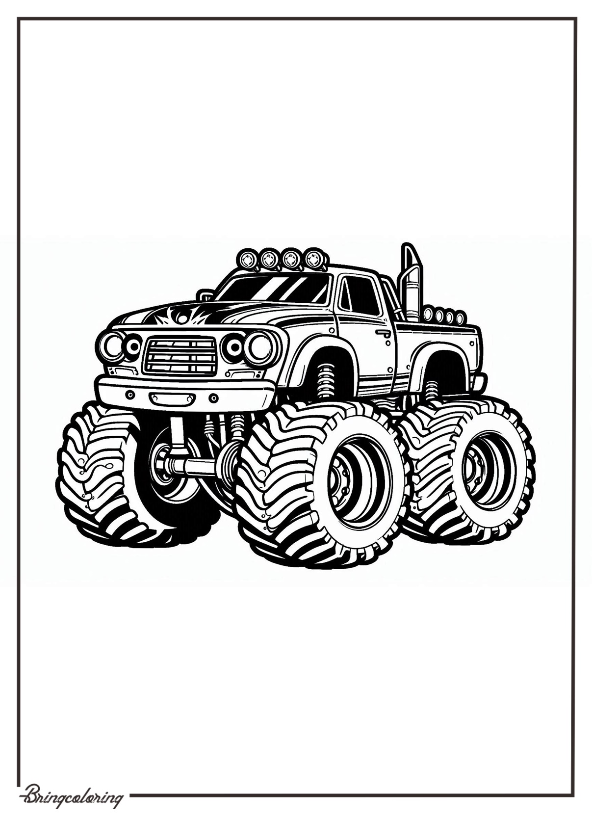 monster truck coloring pages bringcoloring