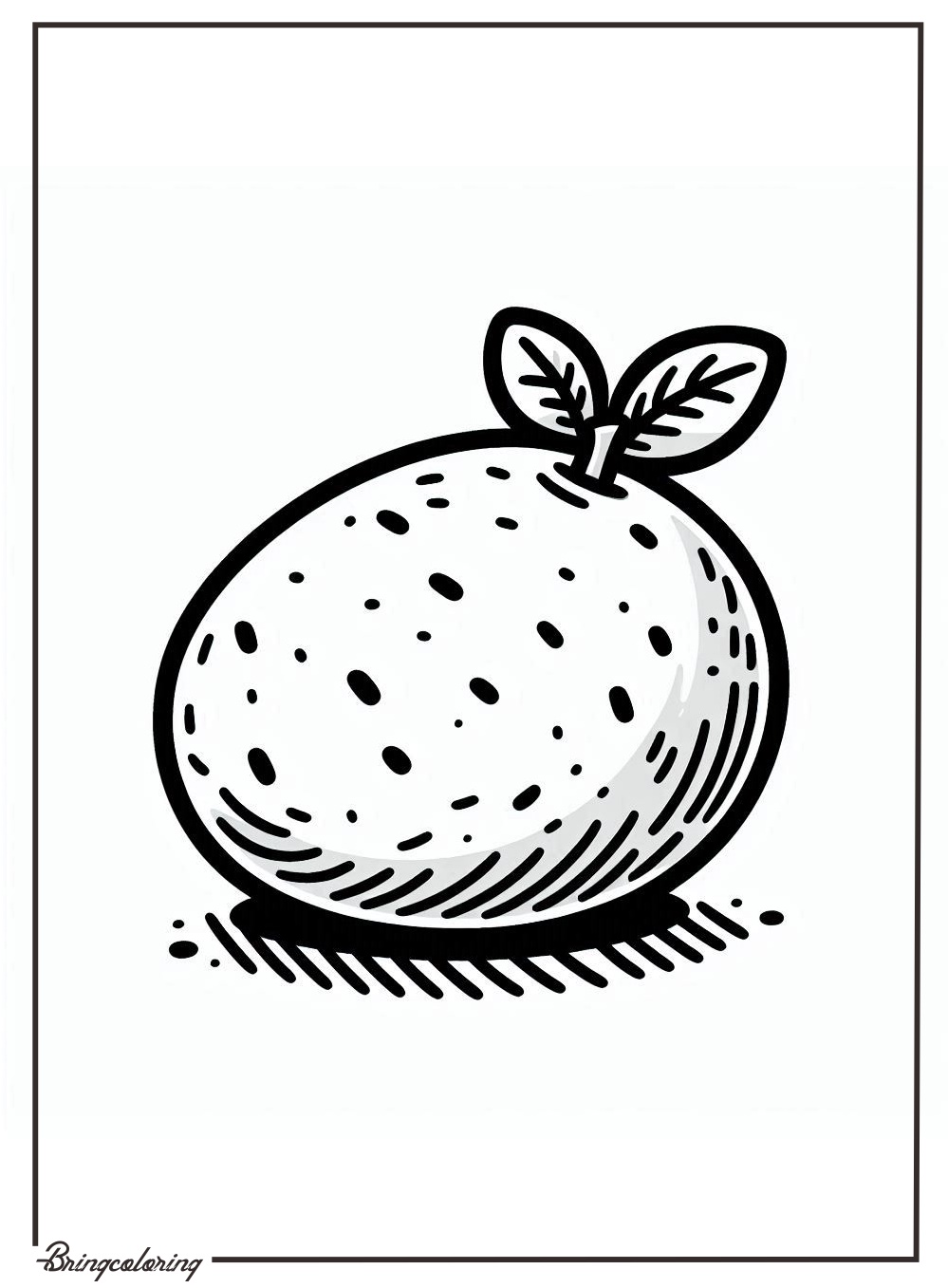 potato coloring online page