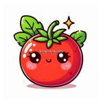 Tomato Coloring Pages, A Bright and Juicy Food Image of Tomato Coloring Page