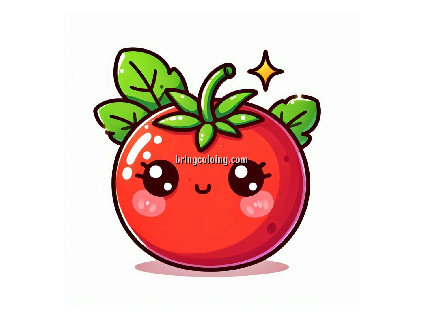 Image of Tomato Coloring Page