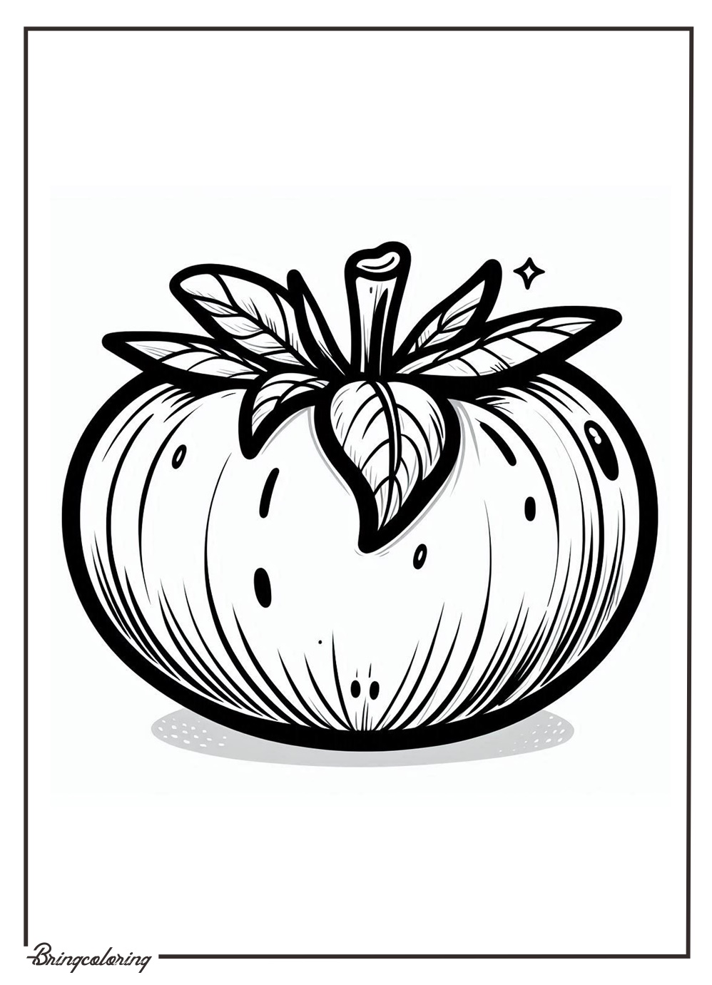 Tomato Coloring Online Page for Kids bringcoloring.com