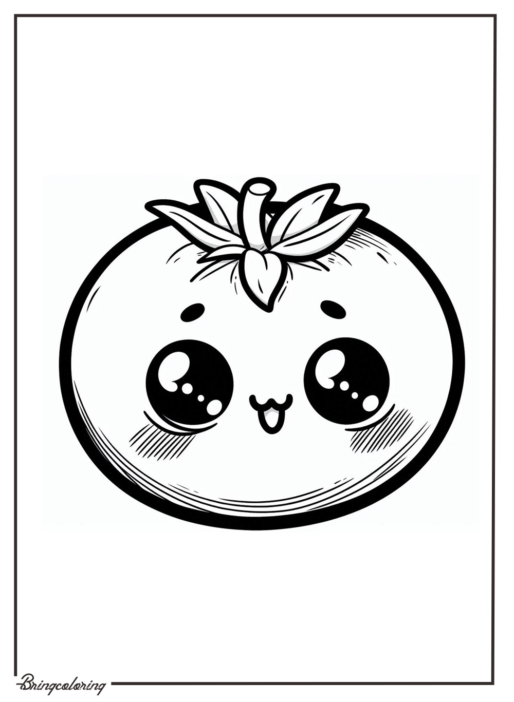 Tomato Coloring Online Pages for Kid bringcoloring.com
