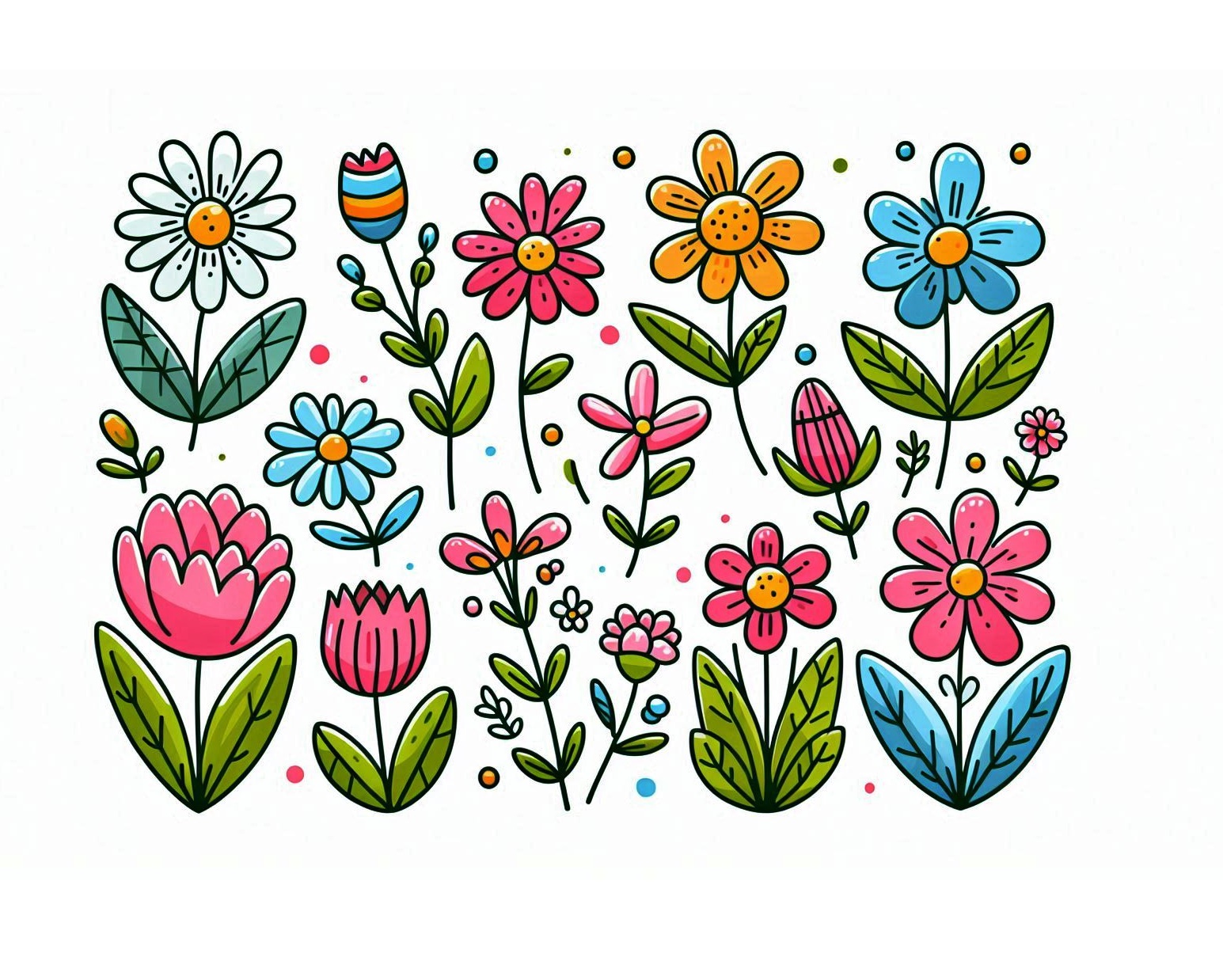 spring flower coloring image bringcoloring.com